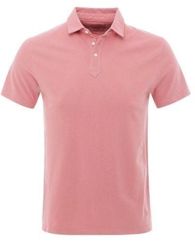 Hackett Classic Fit Pique Polo Shirt - Pink