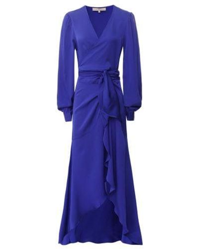 Silk95five Ananda Long Dress - Blue