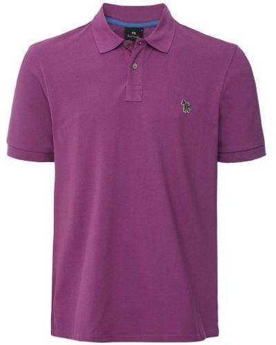 Paul Smith Zebra Polo Shirt - Purple