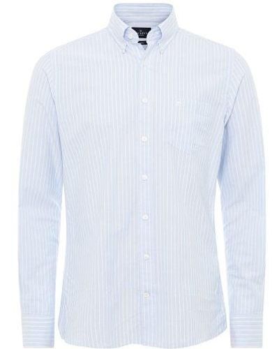 Hackett Slim Fit Striped Oxford Shirt - White