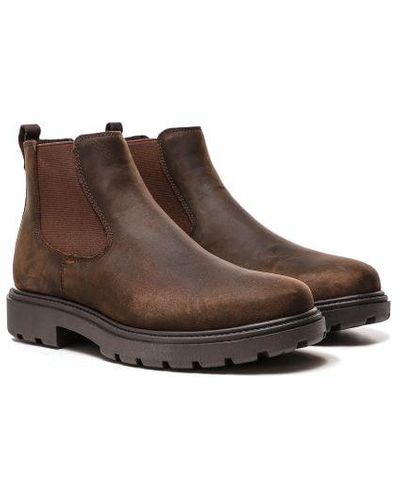 Geox Leather Spherica Ec7 Boots - Brown