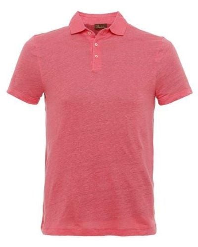 Stenströms Linen Polo Shirt - Pink