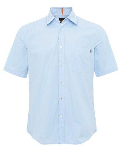 BOSS Short Sleeve Relegant_6 Shirt - Blue