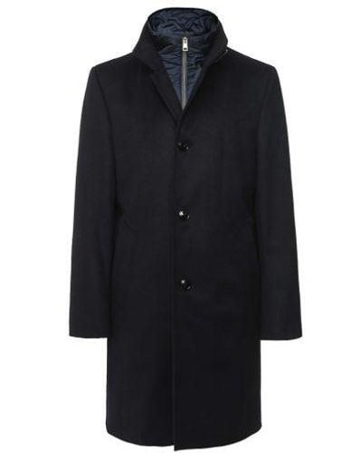 Baldessarini Cashmere Wool Overcoat - Blue