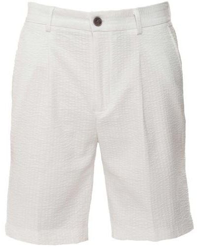 Sseinse Boucle Texture Shorts - White