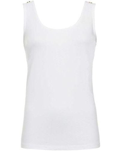 Holland Cooper Embellished Slim Fit Vest - White