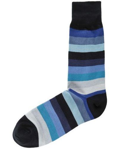 Paul Smith Floyd Stripe Socks - Blue