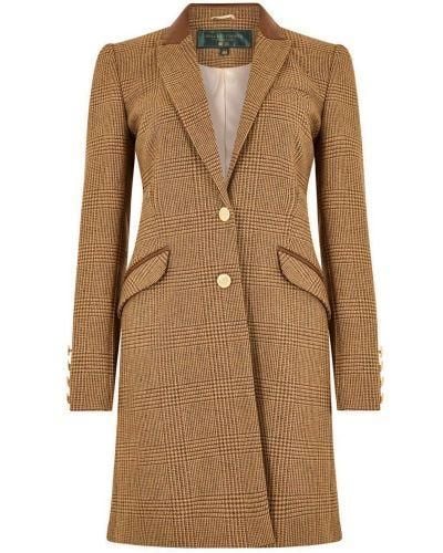 Holland Cooper Kempton Wool Coat - Brown