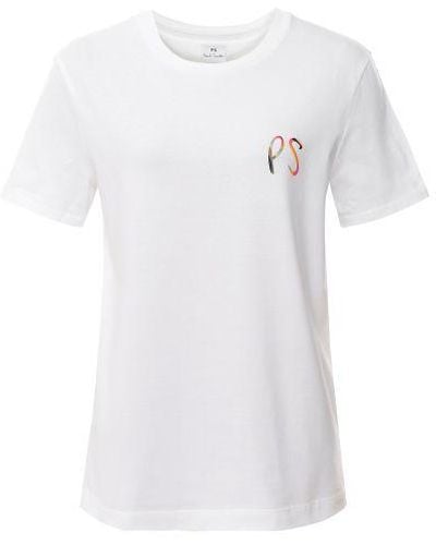 Paul Smith Swirl Ps Logo T-shirt - White