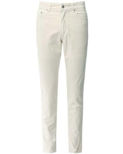 Hackett Straight Fit Five Pocket Trousers - Natural