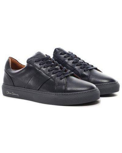 Oliver Sweeney Leather Quintos Trainers - Blue
