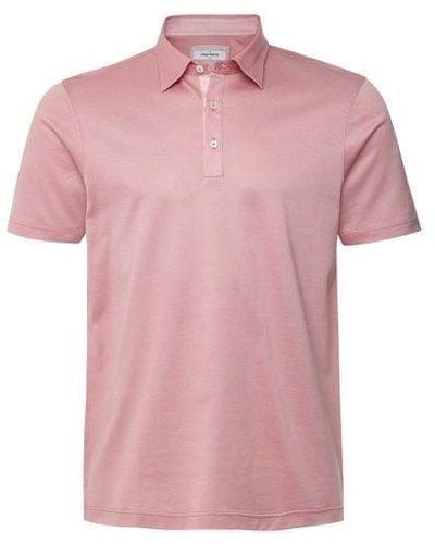 Gran Sasso Contrast Trim Pique Polo Shirt - Pink