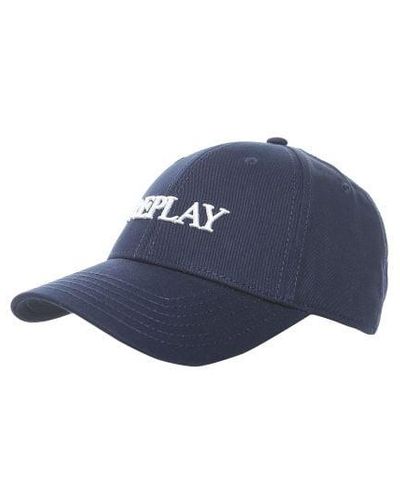 Replay Twill Logo Cap - Blue