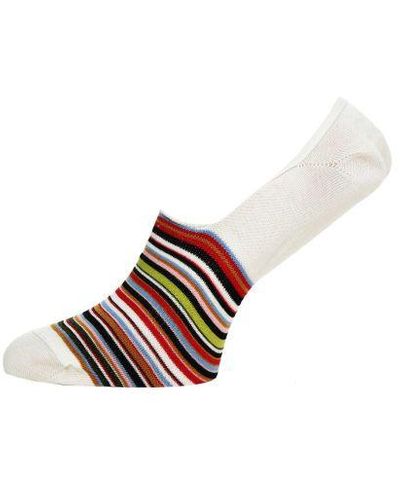 Paul Smith Signature Stripe Loafer Socks - White