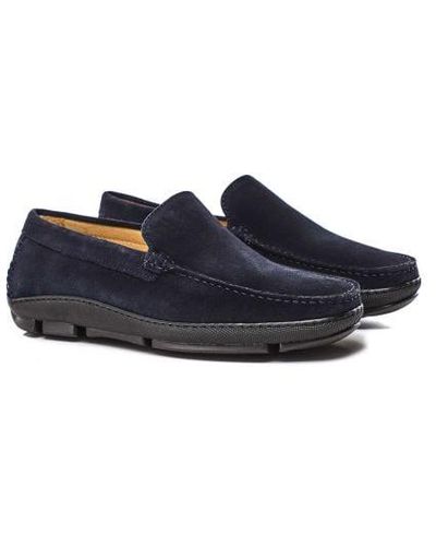 Joss Suede Driving Loafers - Blue