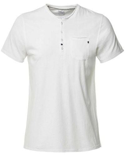 Sseinse Henley Pocket T-shirt - White