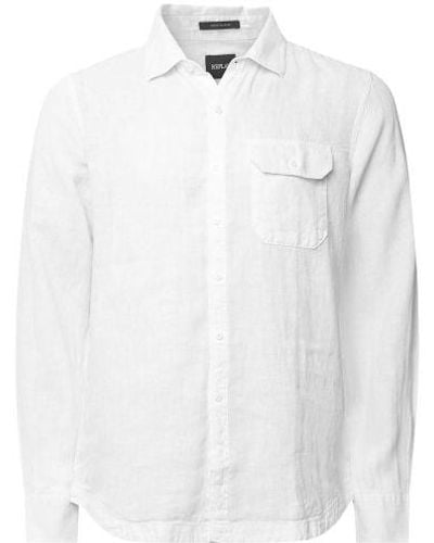 Replay Linen Pocket Shirt - White