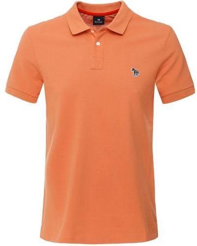 Paul Smith Regular Fit Zebra Polo Shirt - Orange