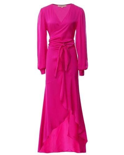 Silk95five Ananda Long Dress - Pink