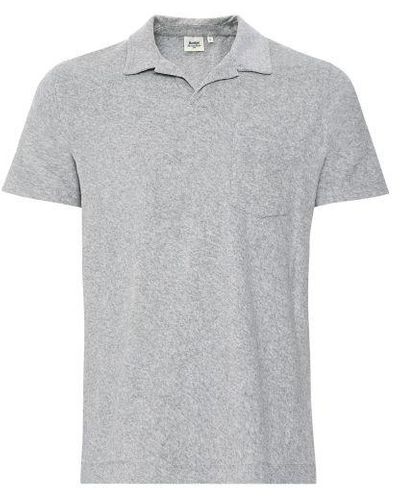 Hartford Towelling Pocket Polo Shirt - Grey