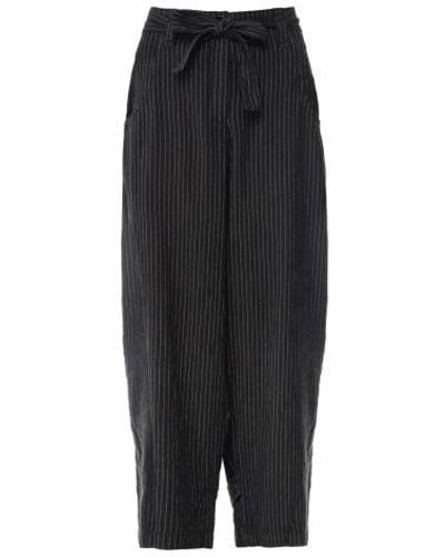 Oska Loose Fit Trousers - Black