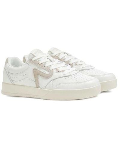 Replay Leather Oyzone Trainers - White