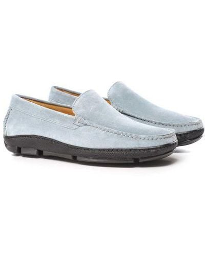 Joss Suede Driving Loafers - White