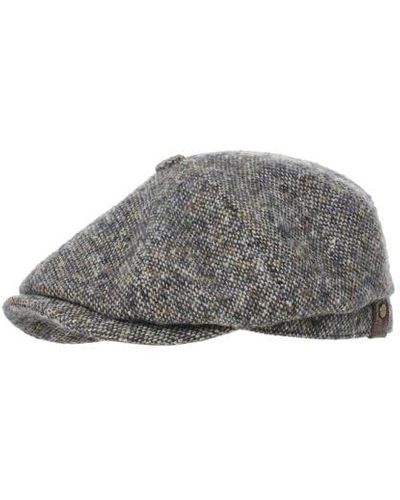 Stetson Donegal Tweed Hatteras Cap - Grey
