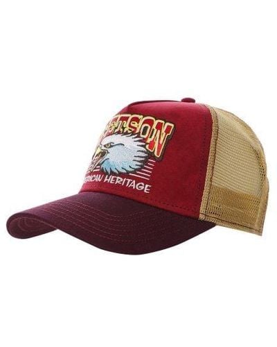 Stetson Eagle Head Trucker Cap - Red