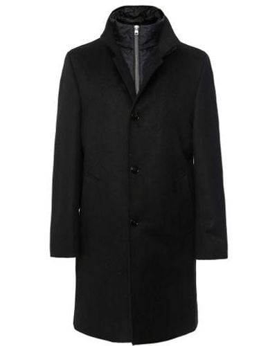 Baldessarini Cashmere Wool Overcoat - Black