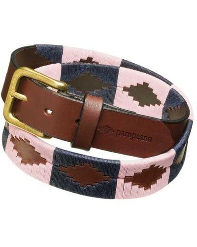 Pampeano Leather Hermoso Polo Belt - Pink