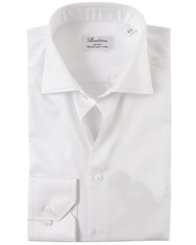 Stenströms Slimline Cotton Shirt - White