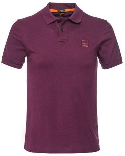 BOSS Slim Fit Passenger Polo Shirt - Purple