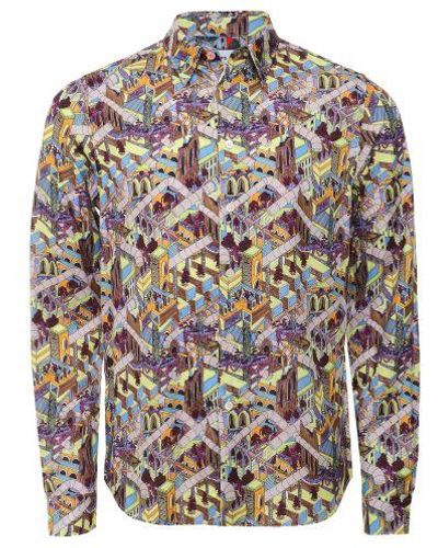 Paul Smith Tailored Fit Jack's World Shirt - Grey