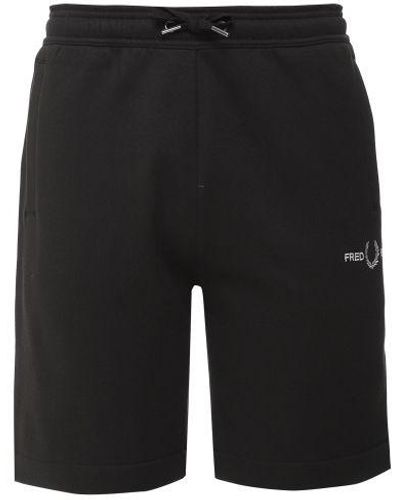 Fred Perry Sweat Shorts - Black