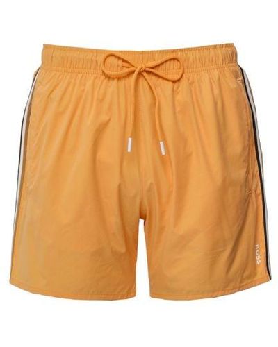 BOSS Iconic Swim Shorts - Orange
