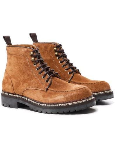Hackett Suede Michigan Boots - Brown