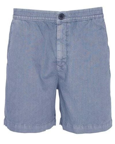 Barbour Linen Mix Melonby Shorts - Blue