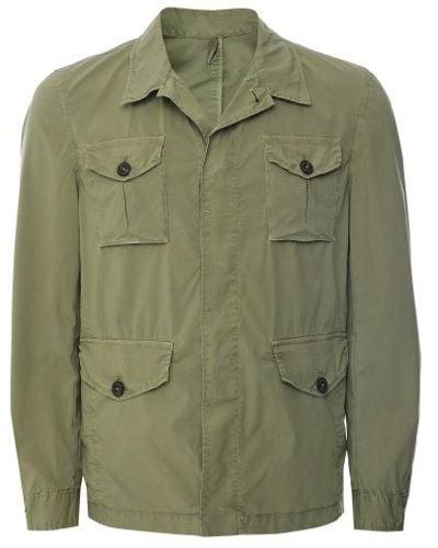 L.B.M. 1911 Stretch Cotton Overshirt - Green