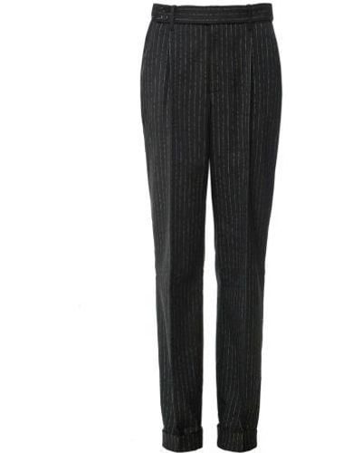 Zadig & Voltaire Pura Pinstripe Trousers - Black