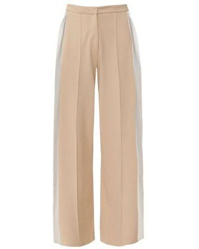 Holland Cooper Wide Leg Trousers - Natural