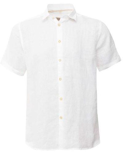 Sseinse Linen Short Sleeve Shirt - White