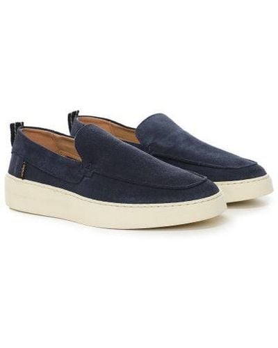 Replay Suede Frank Loafers - Blue