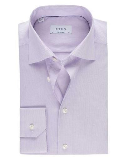 Eton Contemporary Fit Oxford Shirt - Purple