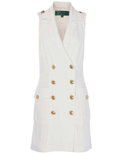 Holland Cooper Linen Mix Chelsea Dress - White