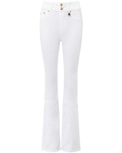Holland Cooper High Rise Flared Jean - White