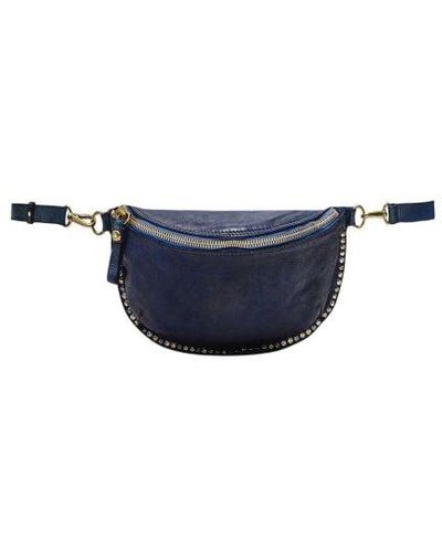 Campomaggi Kura Leather Crossbody Bag - Blue