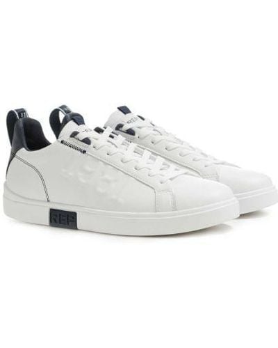 Replay Leather Polys 1981 Trainers - White