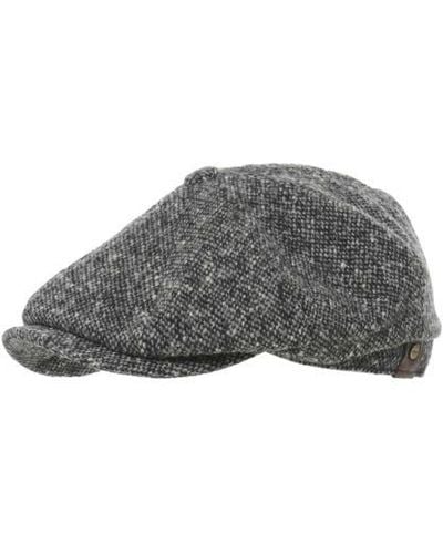 Stetson Donegal Tweed Hatteras Cap - Grey