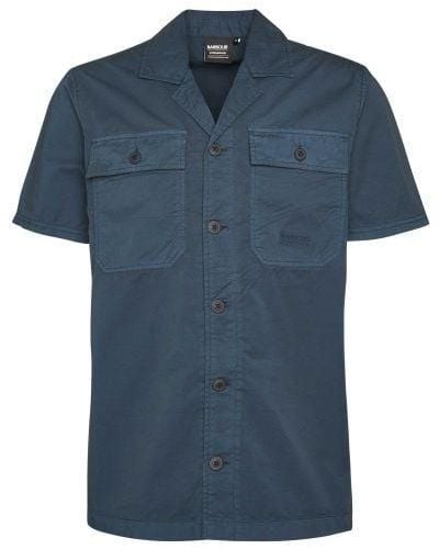 Barbour Short Sleeve Belmont Shirt - Blue